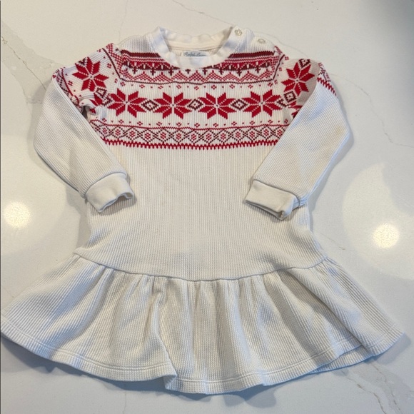 Ralph Lauren Winter/Christmas Waffle Dress - Picture 1 of 5